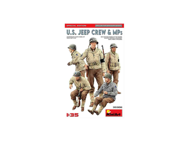 U.S. Jeep Crew &amp; MPs - miniart 35308 1/35