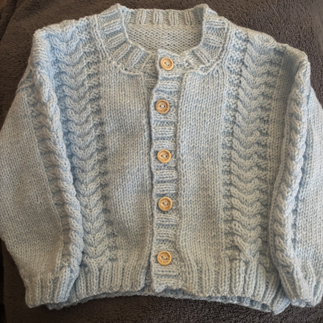 Blue cardigan 2-3years