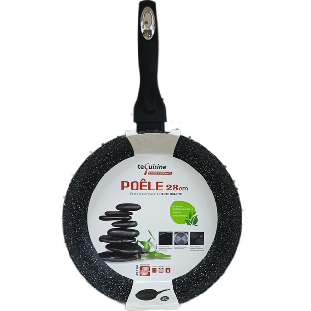 Poêle 28cm TeCuisine-Tout feu et INDUCTION 