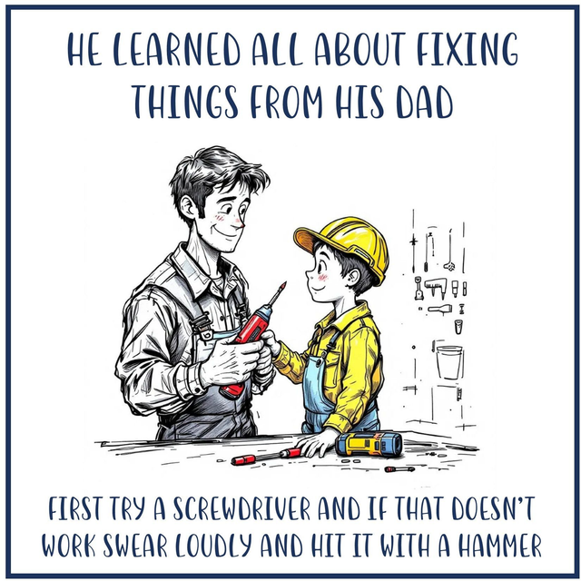 103 - GIGGLE CARD K - DAD DIY