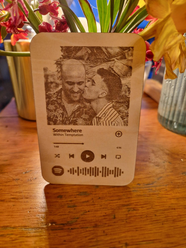 Carte photo lien musique