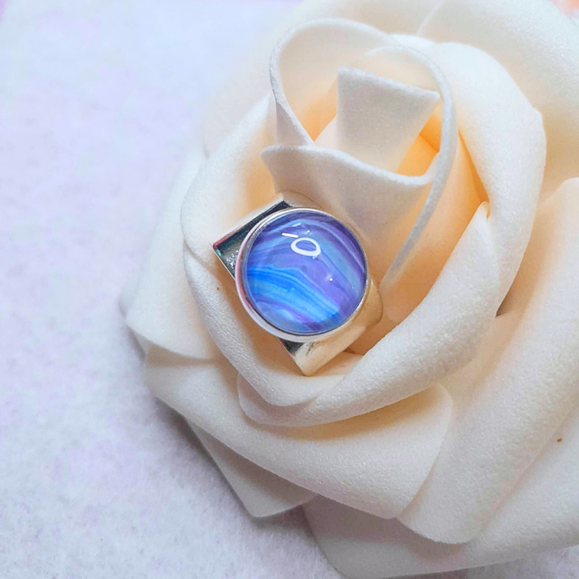 NEVA - Bague large - métal argenté