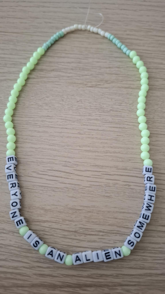 Everyone Is An Alien Somewhere necklace