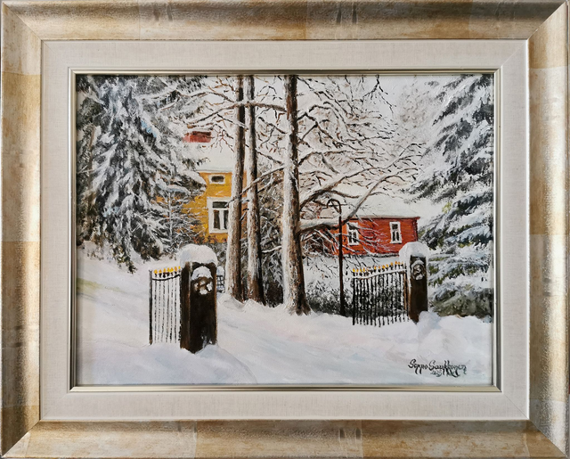 Ristimäen portti Parikkalassa (30x40cm)