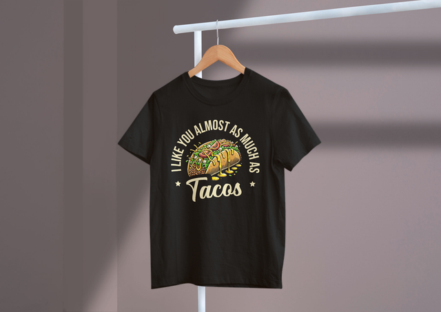 I Like You Almost As Much As Tacos Valentine’s Day Humor Love. Ich mag dich fast so sehr wie Tacos, Valentinstag-Humor, Liebe