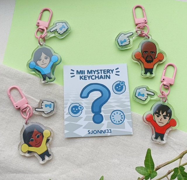 Silly guys - miistery acrylic keychain