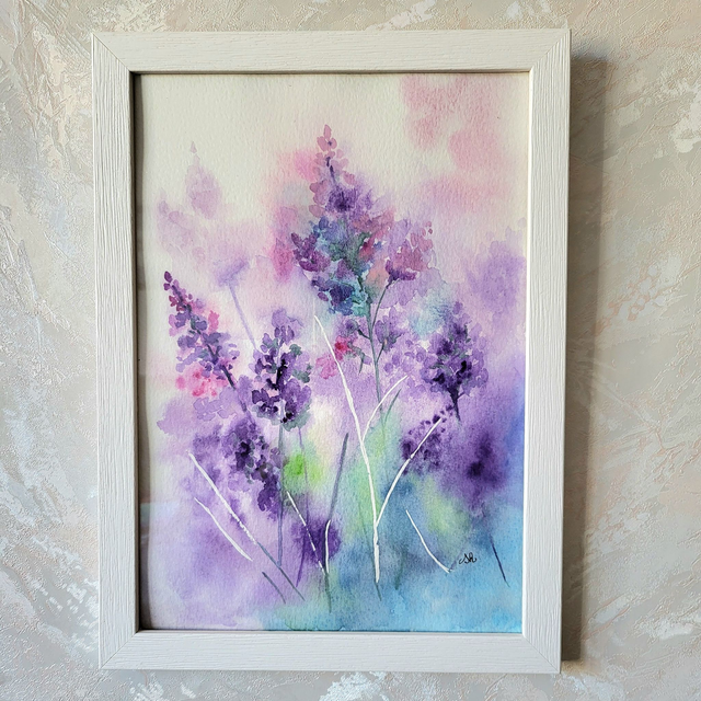 Aquarelle Lavande