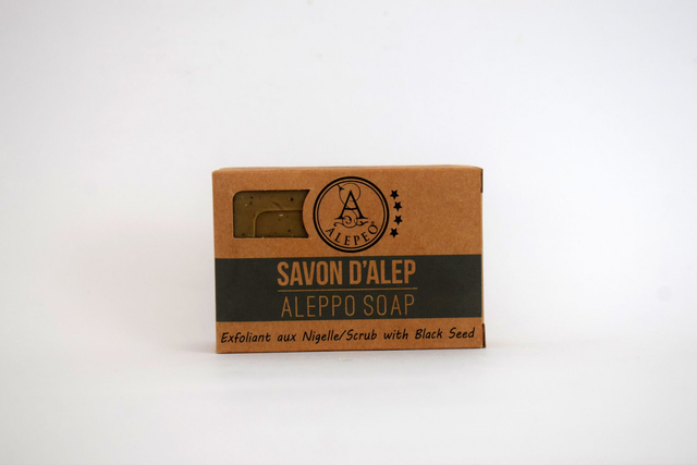 Savon d'Alep Exfoliant aux Nigelles