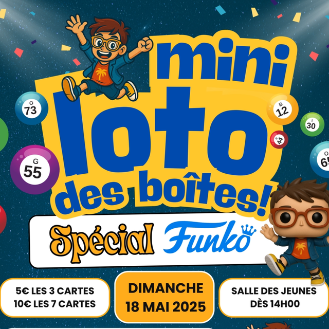 Cartes • Mini-loto des boîtes spécial Funko POP!