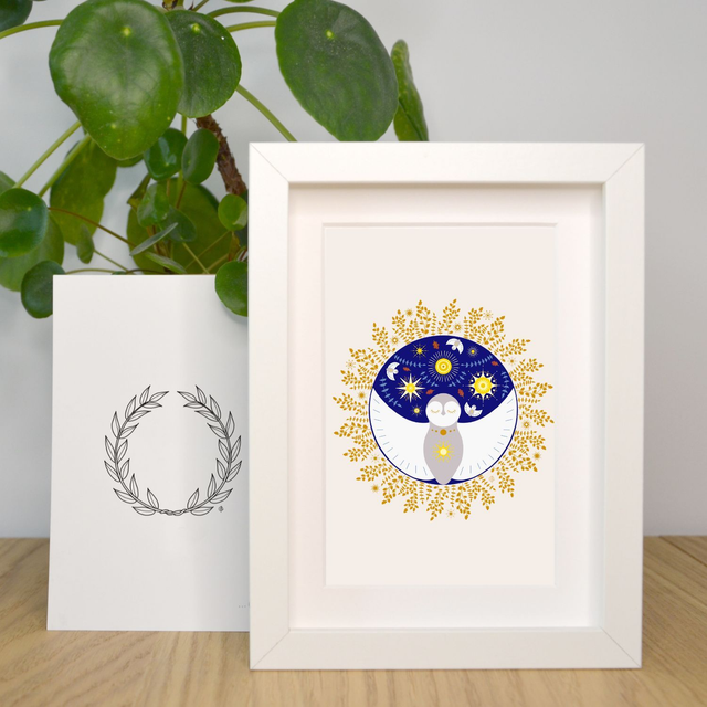 "Chouette" Cadre 13x18cm