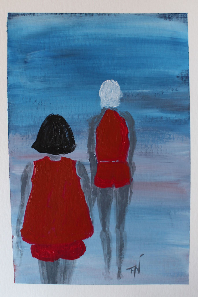 Acrylique sur papier | MARISA &amp; CYRENE, les Complémentaires