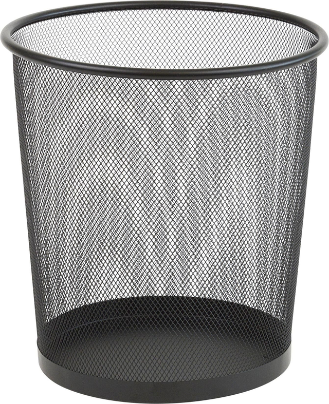 Papperskorg trådmetall svart 35cm, 18L  STANDARD ( best vara ) *