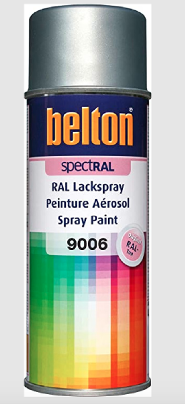 AEROSOL PEINTURE SPECTRAL ALUMINIUM BLANC RAL 9006 en 400ml. 