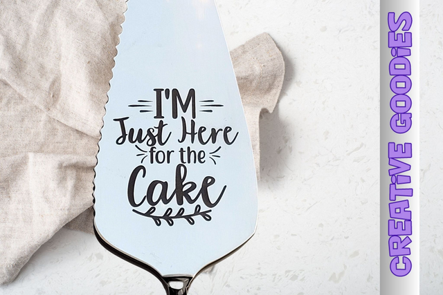 Cakeschep gegraveerd