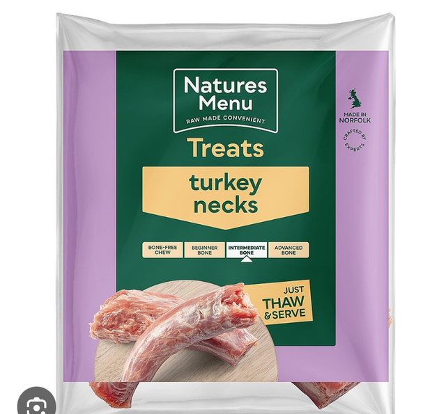 Nature's menu turkey necks 