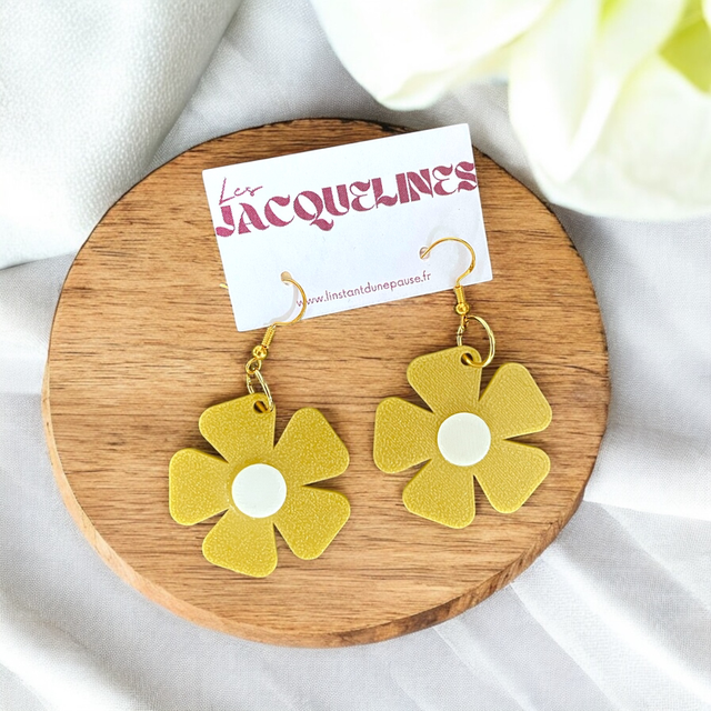 Boucles d’oreilles &quot;Marguerite Pop&quot;