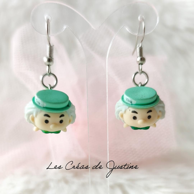 Boucles d&#039;oreilles Tsum tsum chapelier 