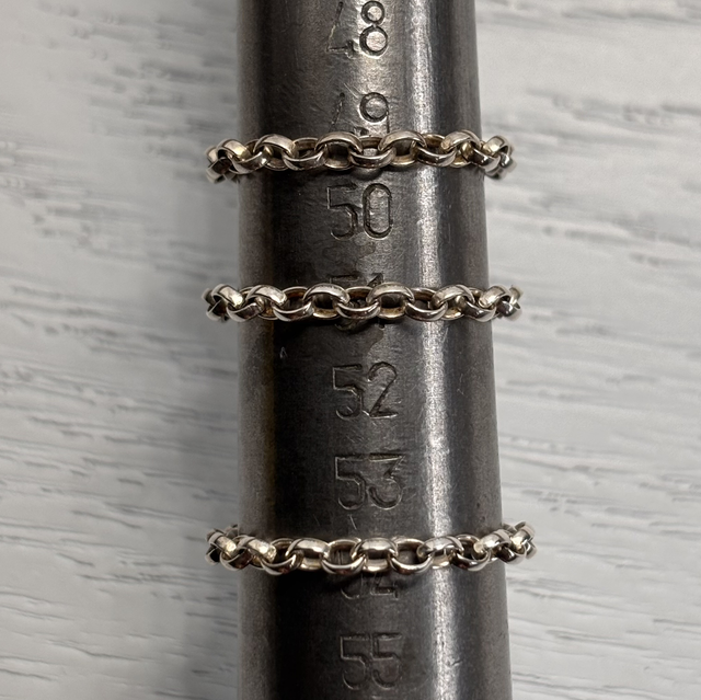 Bague Chaîne jaseron 2,5mm