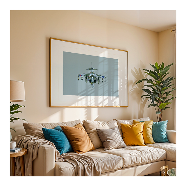 &#039;Harrier Jumpjet&#039; art print