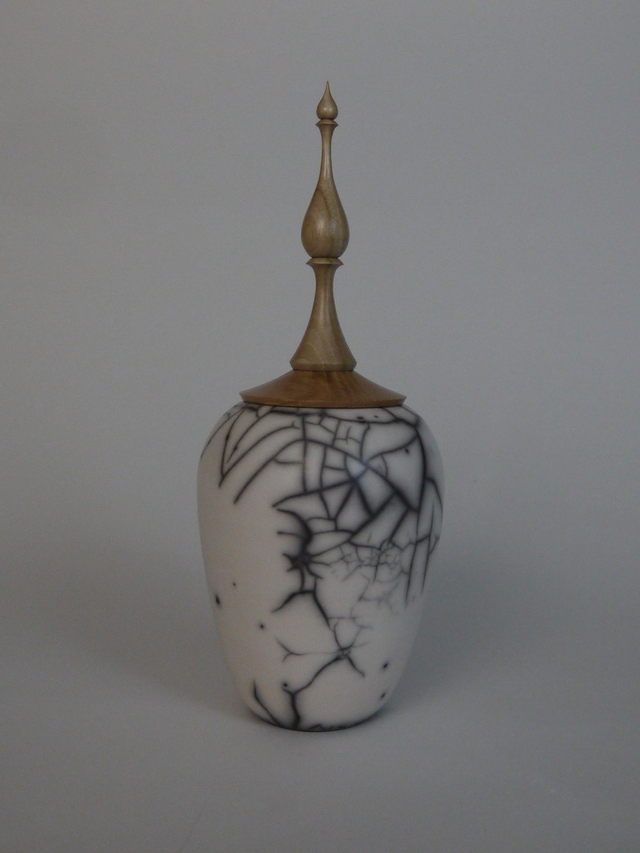 Pot à fleuron raku nu réf. 2791