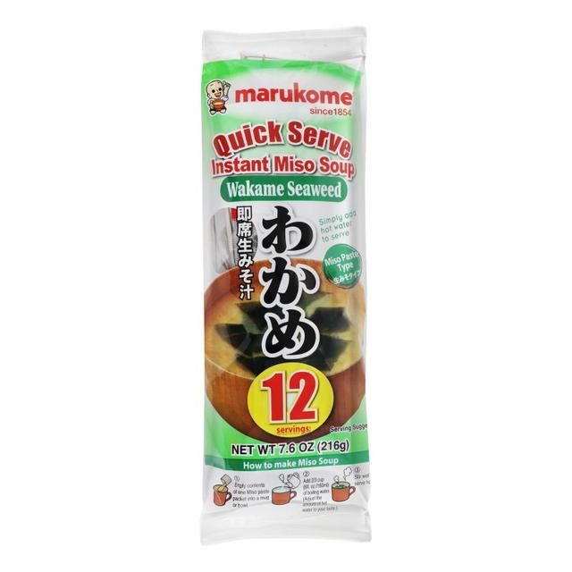 Marukome Miso Soup, Wakame Seaweed, Instant