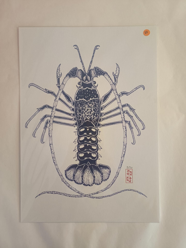 A4 homard bleu