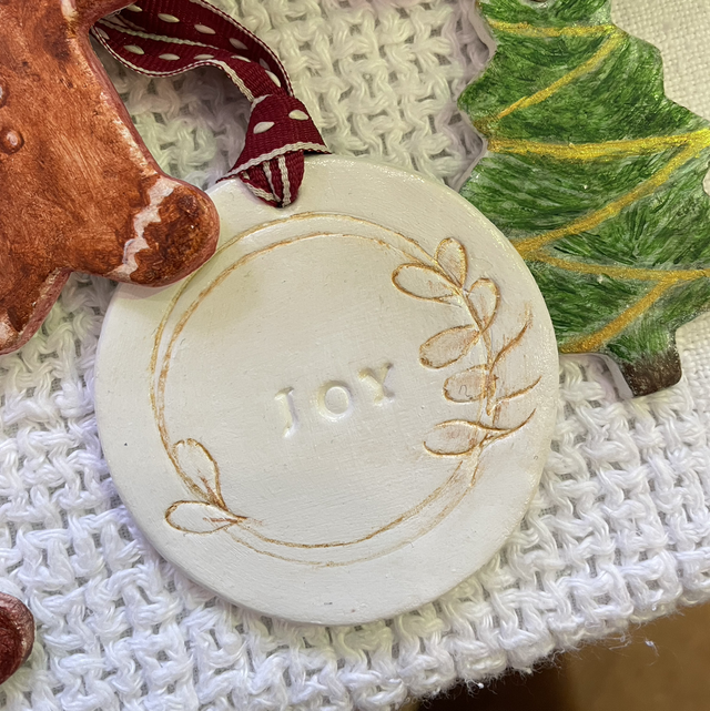 Handmade Christmas ornament ‘Joy’