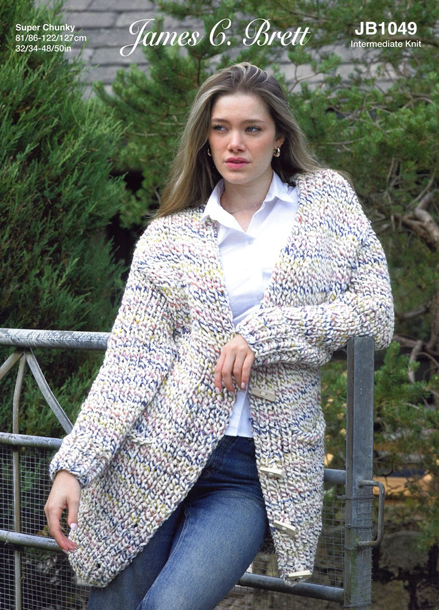 JB1049 Ladies Cardigan Pattern