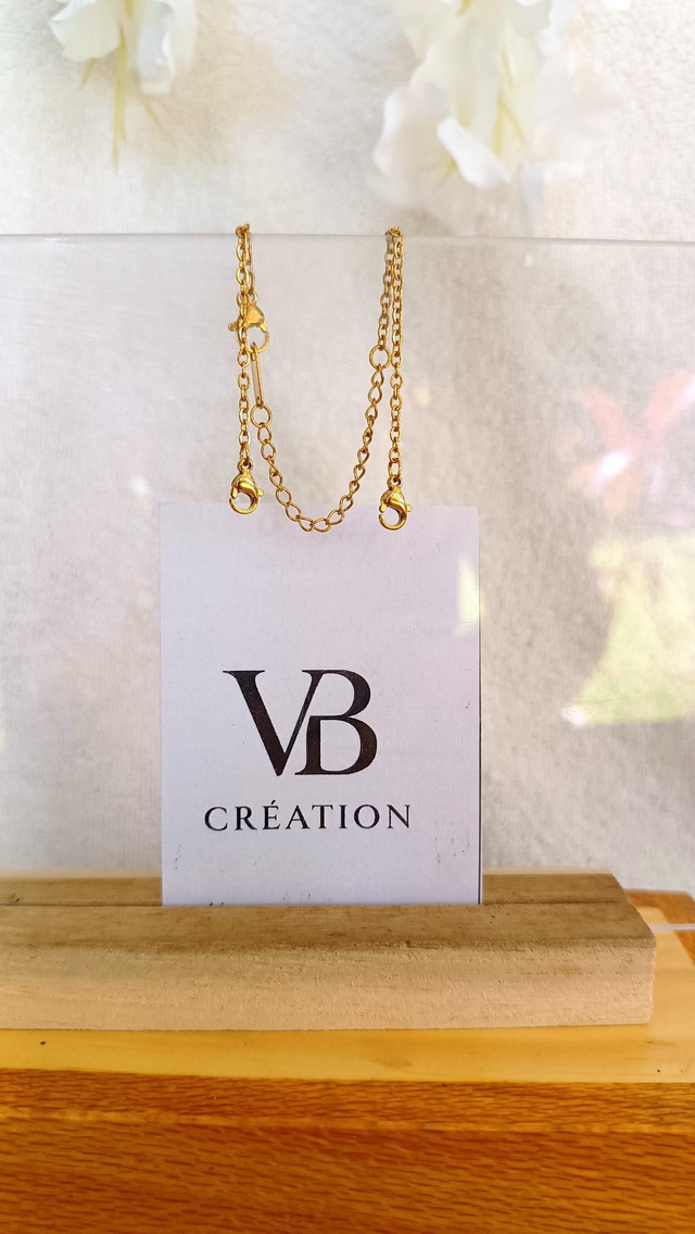 Bracelet interchangeable doré réglable 