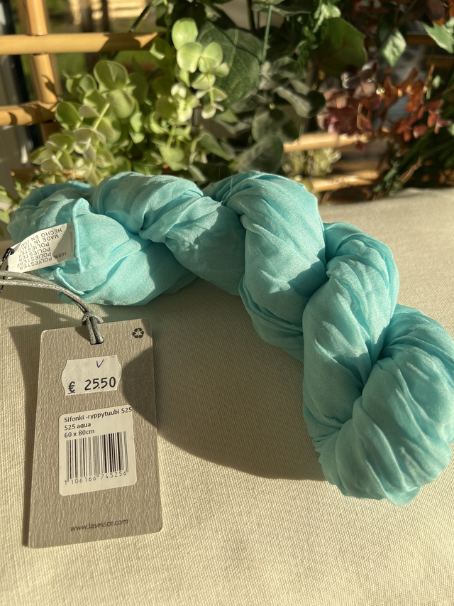 Lasessor Sifonki 2 ryppytuubi huivi värissä aqua 525