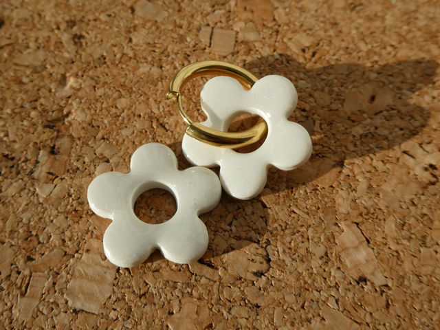 Créoles Fleur blanche