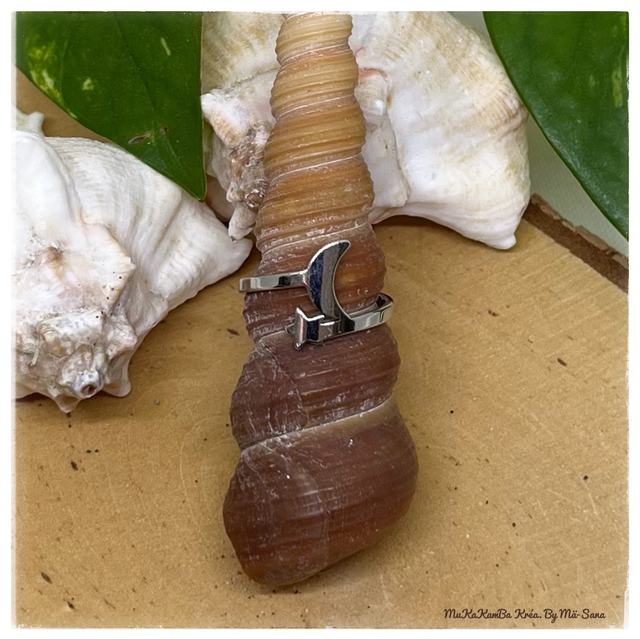 Bague étoile &amp; lune