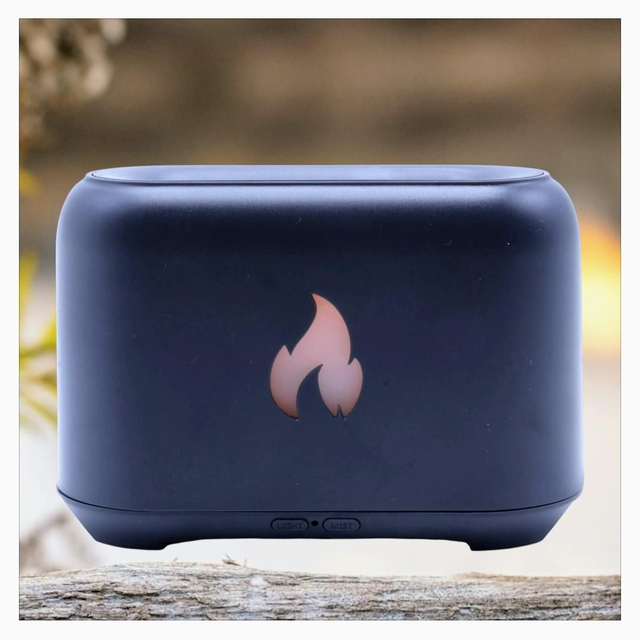 "Flamme noir" - Diffuseur huiles essentielles 15 cm