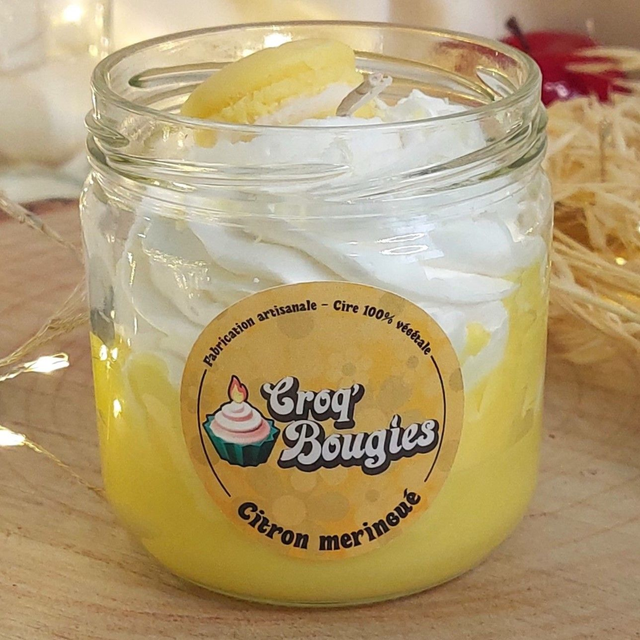 Bougie 220 mL - CITRON MERINGUE