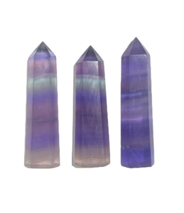 Pointe en Fluorine multicolore claire