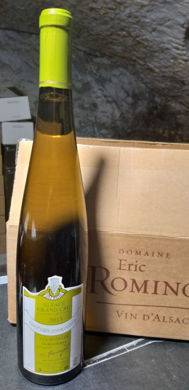 Pinot Gris G.C. Zinnk. Les Sinneles 2015 - Blanc Sec Tranquille - Domaine Eric Rominger (Claudine Sutter-Rominger)