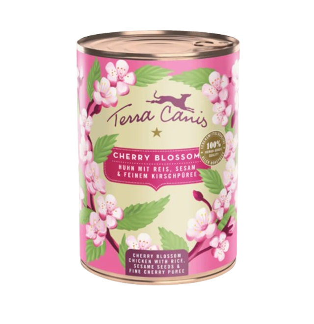 Cherry Blossom: Poulet accompagné de riz, sésame et purée de cerise raffinée.