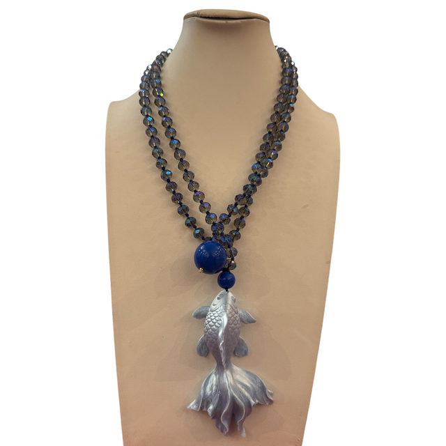Collana Carpa Koi blu
