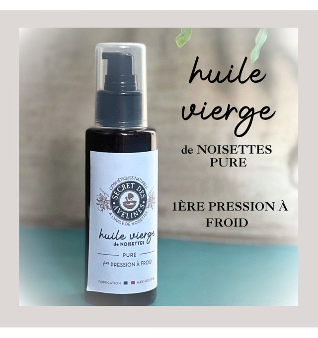 Huile vierge de noisettes pure 100 ml