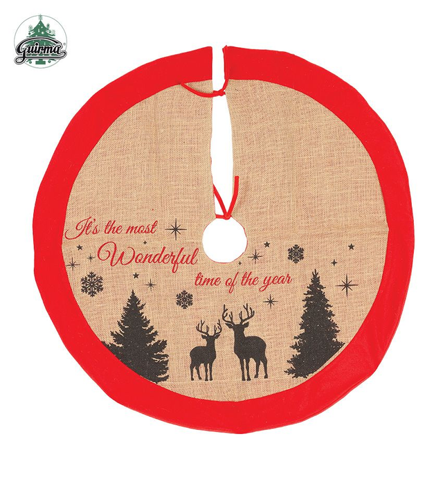 NATALE , COPRI PIEDE ALBERO UN JUTA  CM 85