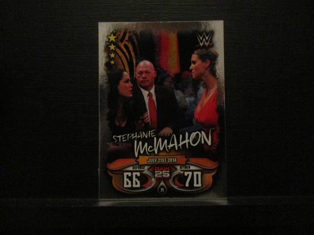 Stephanie McMahon - Raw 25 Years Slam Attax Live Original Trading Card #71
