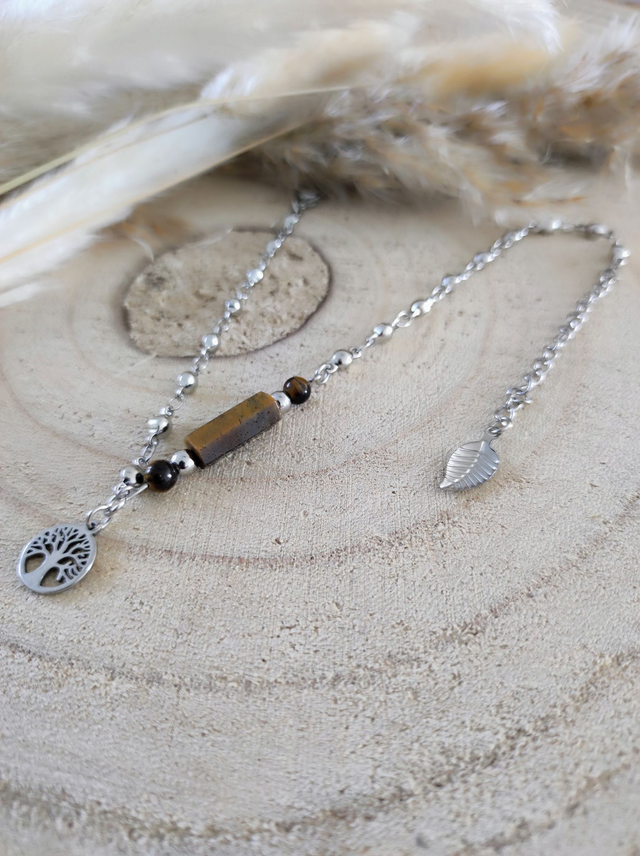 Chaîne de cheville Oeil de tigre