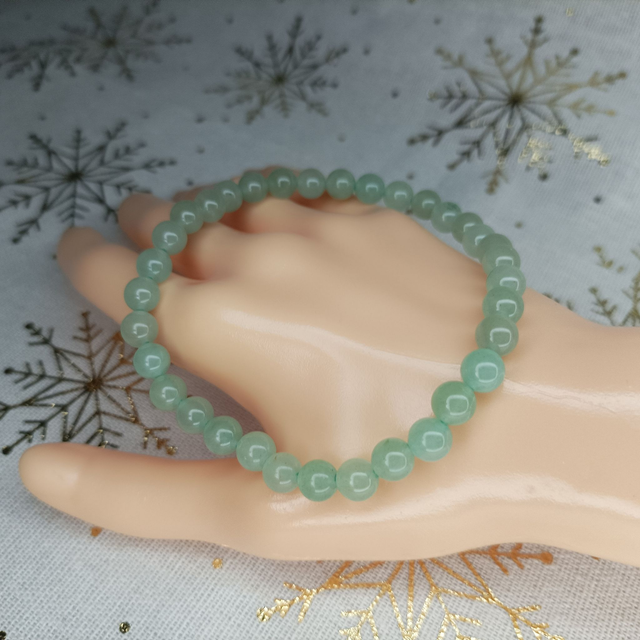 Aventurine Verte / Bracelet Boules de 6 mm / Rondes et Polies en Pierres Naturelles