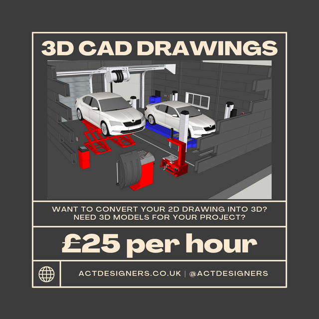 3D CAD Drawing (per hour)