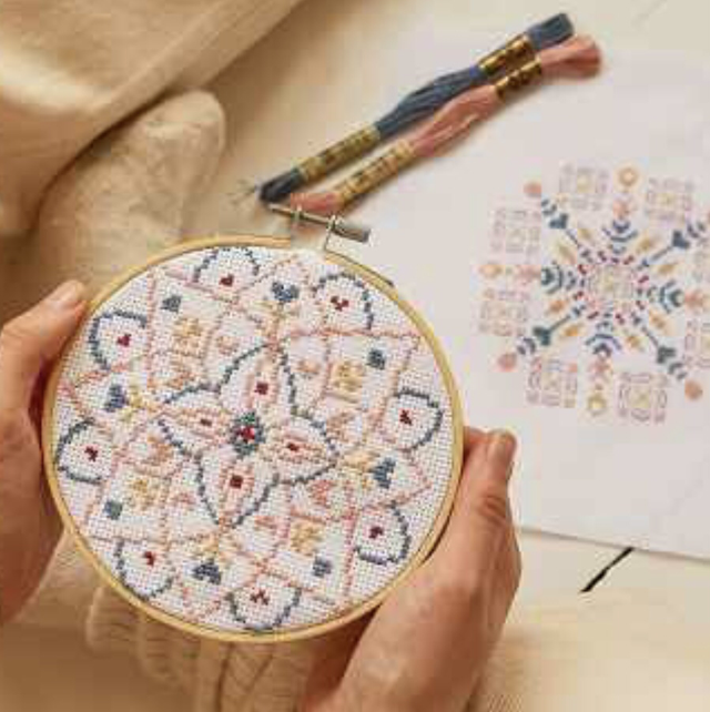 2 X DMC CROSS STITCH KITS – MEDITATIVE MANDALA BK1953 