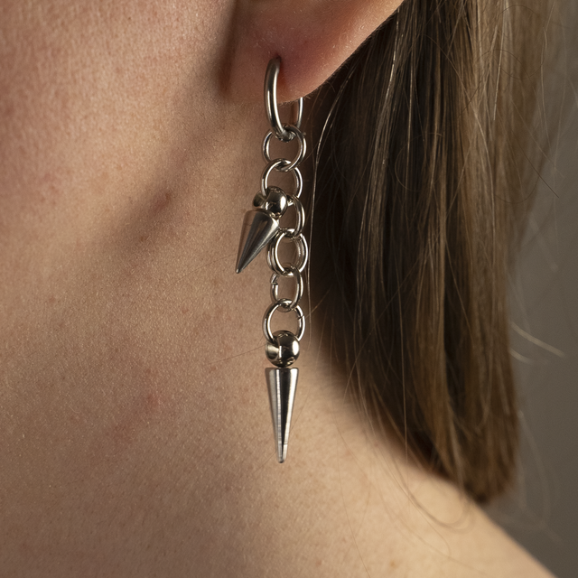 Artémis - Boucles d'oreilles argentées