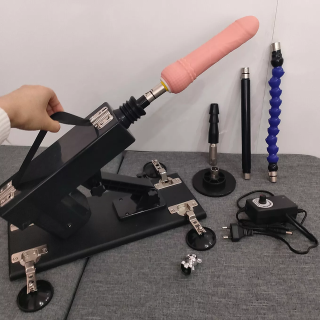 Electric Portable Automatic Sex Machine Dildo Sex Toy 2 Extension Tube UK PLUG