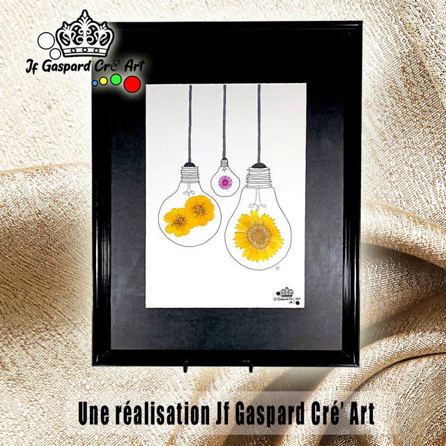 Tableau Herbier 🌺 &quot;J&#039;éclaire la vie&quot;