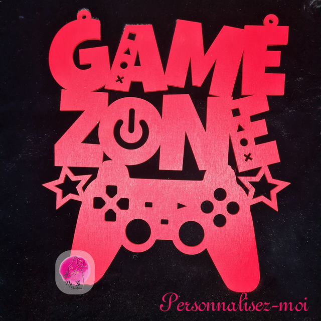 Décoration de porte ou de mur thème Gameur - Parfait pour les chambre d'enfants