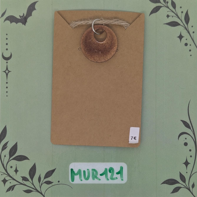 MUR121 Pendentif Disque Cuivré